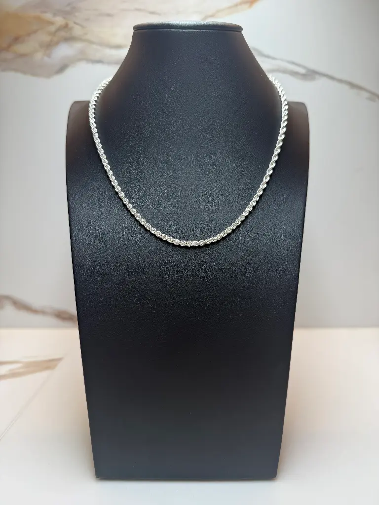 Rope Chain, 45cm Silver