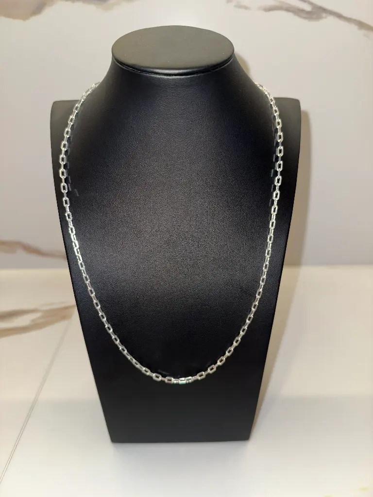 50 cm Continuous Diamond Cut Cable Chain 