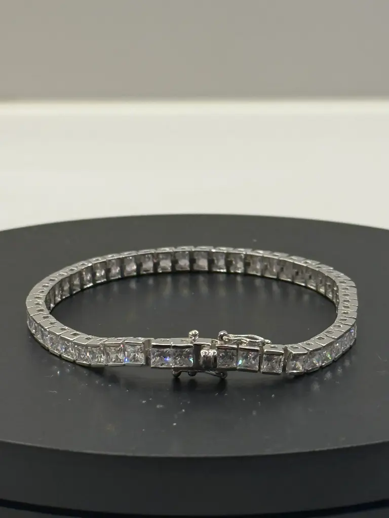 19 cm Princess Cut Tennis Bracelet