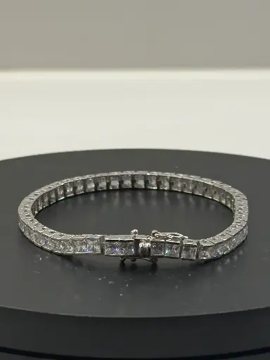 19 cm Princess Cut Tennis Bracelet